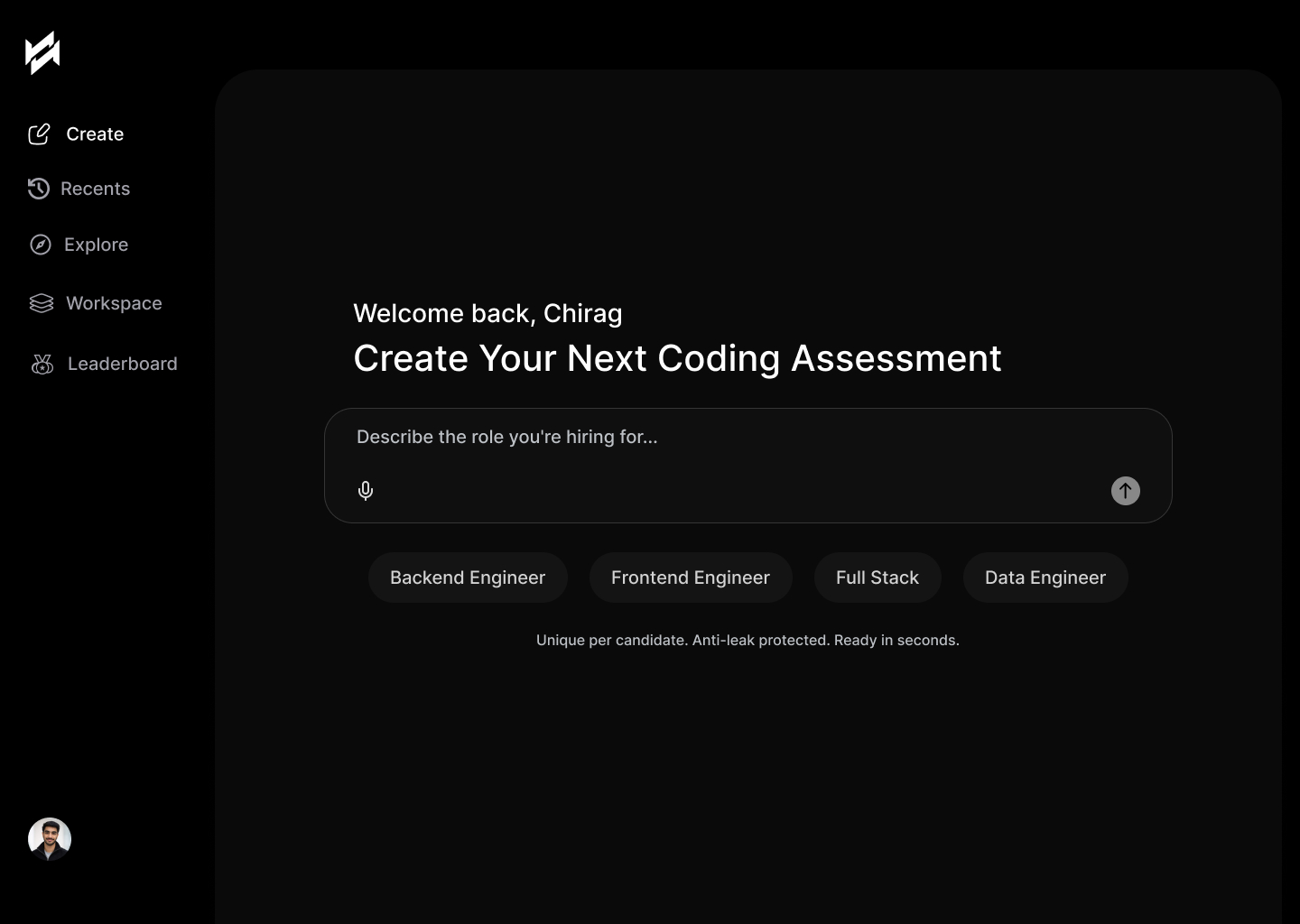 Hirecode AI Dashboard